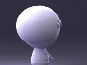 000373 Cartoon Gentleman Character 3D Model