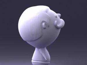 000373 Cartoon Gentleman Character 3D Model