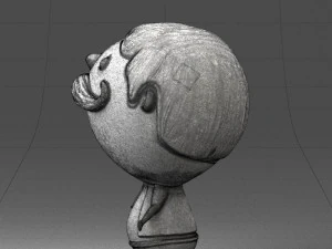 000373 Cartoon Gentleman Character 3D Model