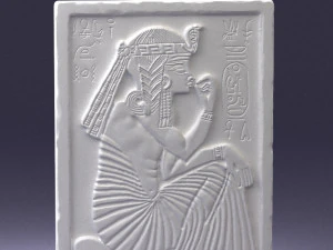 000380 Ancient Egyptian Bas-Relief Wall Panel 3D Model