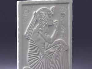 000380 Ancient Egyptian Bas-Relief Wall Panel 3D Model