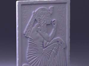 000380 Ancient Egyptian Bas-Relief Wall Panel 3D Model