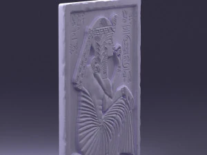 000380 Ancient Egyptian Bas-Relief Wall Panel 3D Model