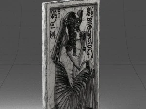 000380 Ancient Egyptian Bas-Relief Wall Panel 3D Model