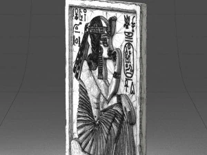 000380 Ancient Egyptian Bas-Relief Wall Panel 3D Model