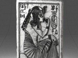 000380 Ancient Egyptian Bas-Relief Wall Panel 3D Model