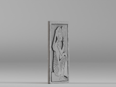 000380 Ancient Egyptian Bas-Relief Wall Panel 3dp 3D Druckmodell