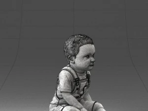 000139 Sitting Baby Boy 0618 3D Model