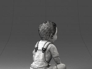 000139 Sitting Baby Boy 0618 3Dモデル