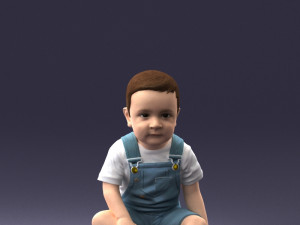 000139 Sitting Baby Boy 0618 3dp 3D प्रिंट मॉडल