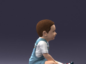 000139 Sitting Baby Boy 0618 3dp 3D प्रिंट मॉडल