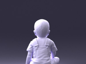 000139 Sitting Baby Boy 0618 3dp 3D प्रिंट मॉडल
