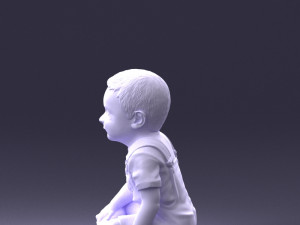 000139 Sitting Baby Boy 0618 3dp 3D प्रिंट मॉडल