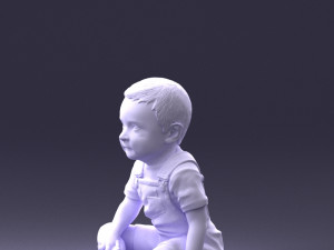 000139 Sitting Baby Boy 0618 3dp 3D प्रिंट मॉडल