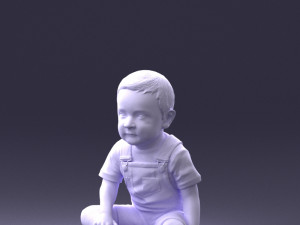 000139 Sitting Baby Boy 0618 3dp 3D प्रिंट मॉडल