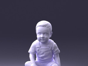 000139 Sitting Baby Boy 0618 3dp 3D प्रिंट मॉडल