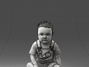 000139 Sitting Baby Boy 0618 3dp 3D प्रिंट मॉडल