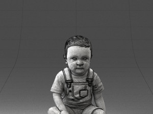 000139 Sitting Baby Boy 0618 3dp 3D प्रिंट मॉडल