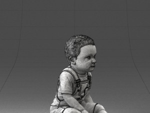000139 Sitting Baby Boy 0618 3dp 3D प्रिंट मॉडल