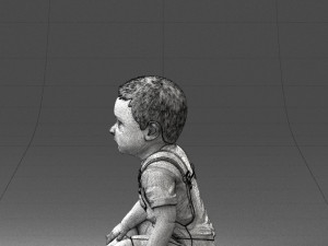 000139 Sitting Baby Boy 0618 3dp 3D प्रिंट मॉडल