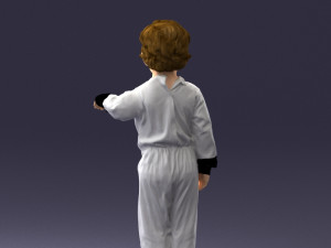000197 Boy in Superhero Costume 1016 Modelo 3D