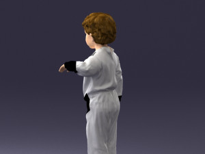 000197 Boy in Superhero Costume 1016 Modelo 3D