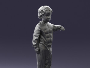000197 Boy in Superhero Costume 1016 Modelo 3D
