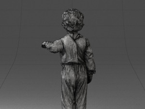 000197 Boy in Superhero Costume 1016 Modelo 3D