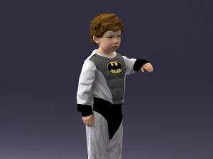 000197 Boy in Superhero Costume 1016 3dp 3D Print Model