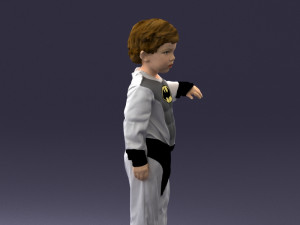 000197 Boy in Superhero Costume 1016 3dp 3D 打印模型