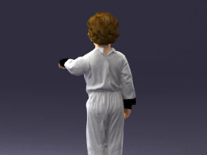 000197 Boy in Superhero Costume 1016 3dp 3D Print Model