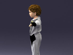000197 Boy in Superhero Costume 1016 3dp 3D 打印模型