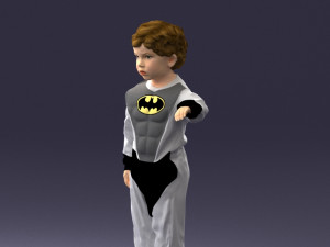 000197 Boy in Superhero Costume 1016 3dp 3D 打印模型