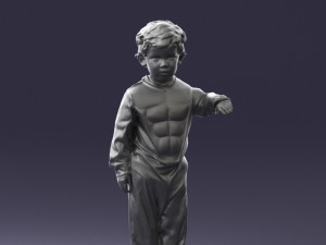 000197 Boy in Superhero Costume 1016 3dp 3D 打印模型
