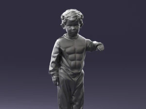 000197 Boy in Superhero Costume 1016 3dp 3D Print Model