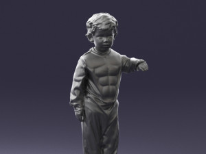 000197 Boy in Superhero Costume 1016 3dp 3D 打印模型