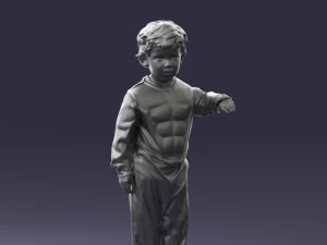000197 Boy in Superhero Costume 1016 3dp 3D Print Model