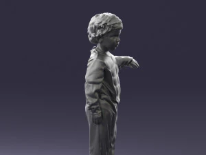 000197 Boy in Superhero Costume 1016 3dp 3D Print Model