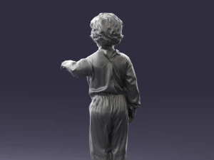 000197 Boy in Superhero Costume 1016 3dp 3D Print Model
