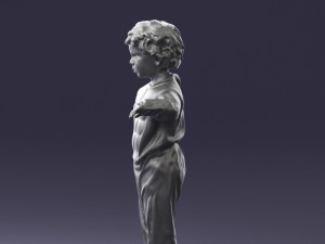 000197 Boy in Superhero Costume 1016 3dp 3D 打印模型