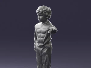 000197 Boy in Superhero Costume 1016 3dp 3D Print Model