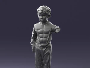 000197 Boy in Superhero Costume 1016 3dp 3D Print Model