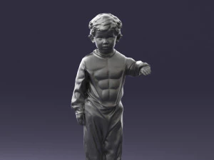 000197 Boy in Superhero Costume 1016 3dp 3D Print Model