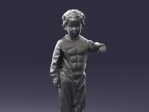 000197 Boy in Superhero Costume 1016 3dp 3D 打印模型