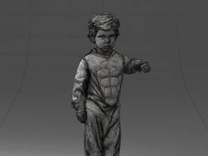 000197 Boy in Superhero Costume 1016 3dp 3D Print Model