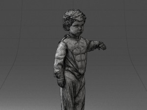 000197 Boy in Superhero Costume 1016 3dp 3D 打印模型
