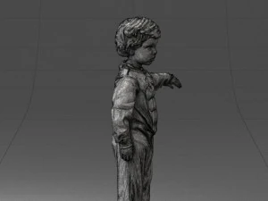 000197 Boy in Superhero Costume 1016 3dp 3D Print Model