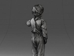 000197 Boy in Superhero Costume 1016 3dp 3D 打印模型