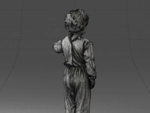 000197 Boy in Superhero Costume 1016 3dp 3D Print Model
