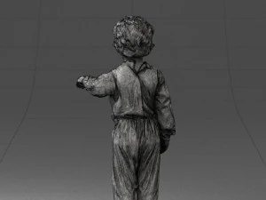 000197 Boy in Superhero Costume 1016 3dp 3D Print Model